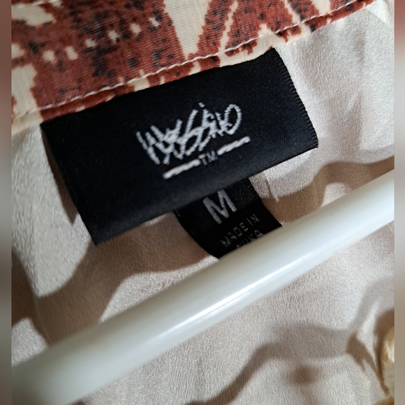 Mossimo Red and Beige Long Sleeved Maxi Dress Medium - Picture 3 of 6